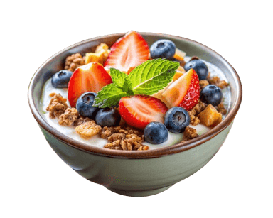 Iogurte com Granola e Frutas